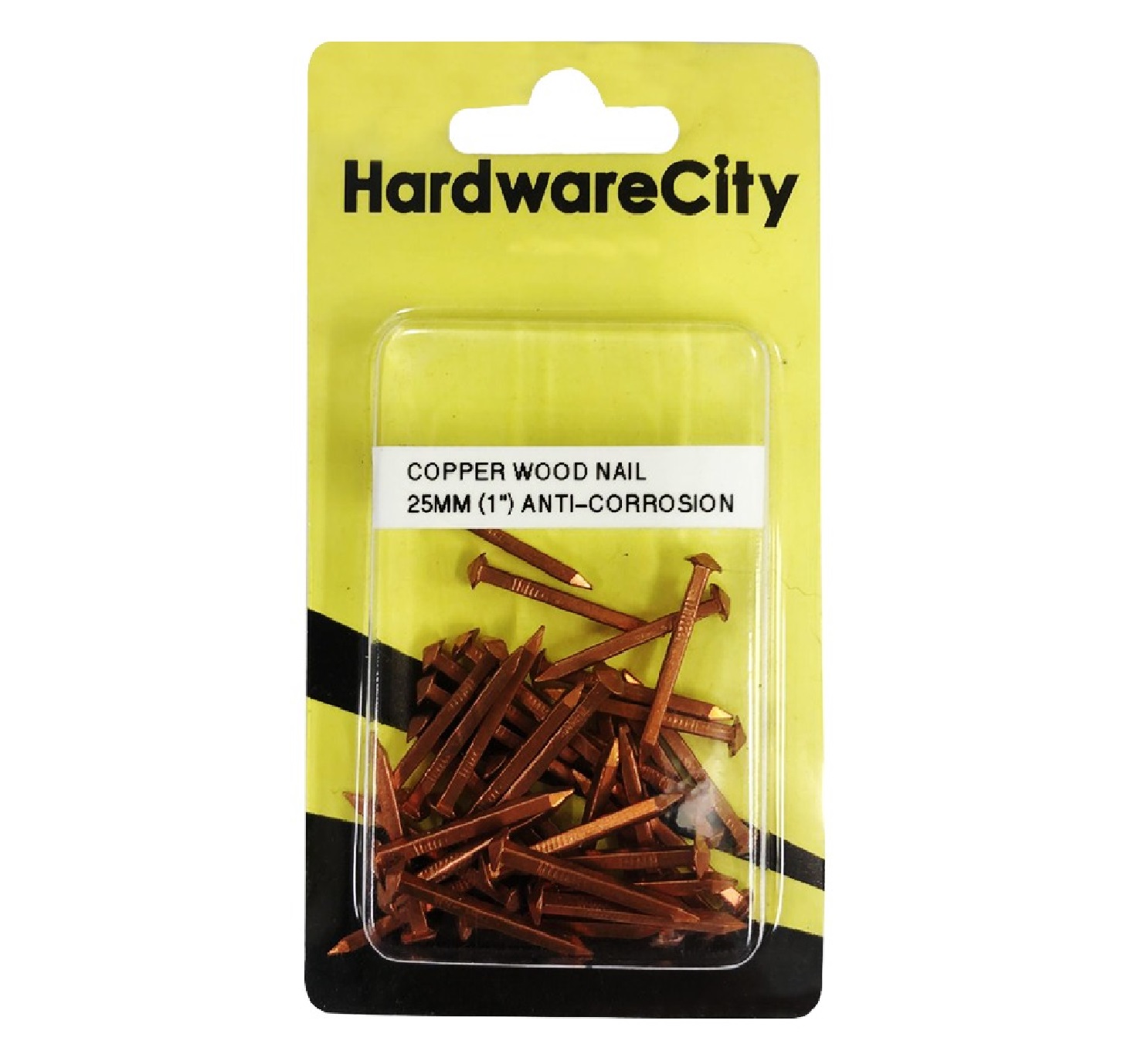 HardwareCity 25MM (1") Copper Wood Nails For Roofing & Furniture Repairs, 20PC/Pair